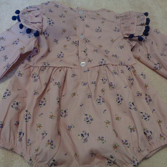 SHISHI FANG EDWARDIAN BABY GIRL OR DOLL PINK OUTFIT W POMPOMS SIZE 90 - Picture 8 of 8